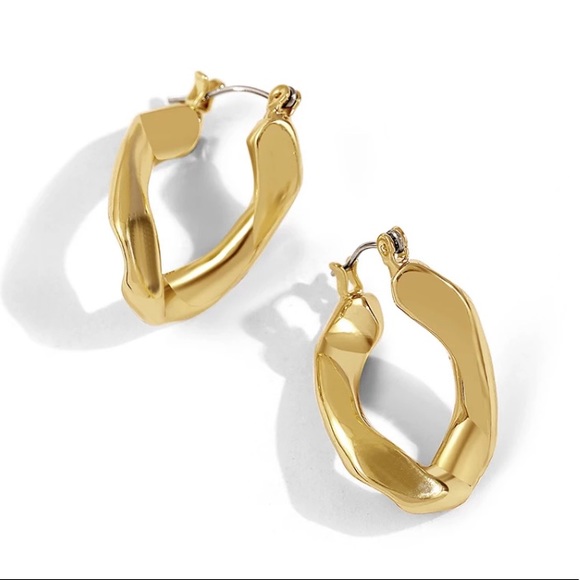 Anthropologie Jewelry - MICHEL Chain Link Hoops!